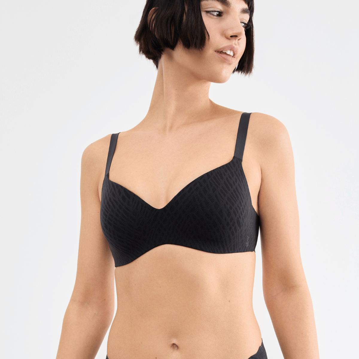 Sloggi Zero Feel Bliss The Up BH top, sort - 10228211 - 0004 - Black