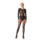 Wolford Shimmer Dots 20 Denier strømpebukser, sort - 17690 - 7124 - Black/silver