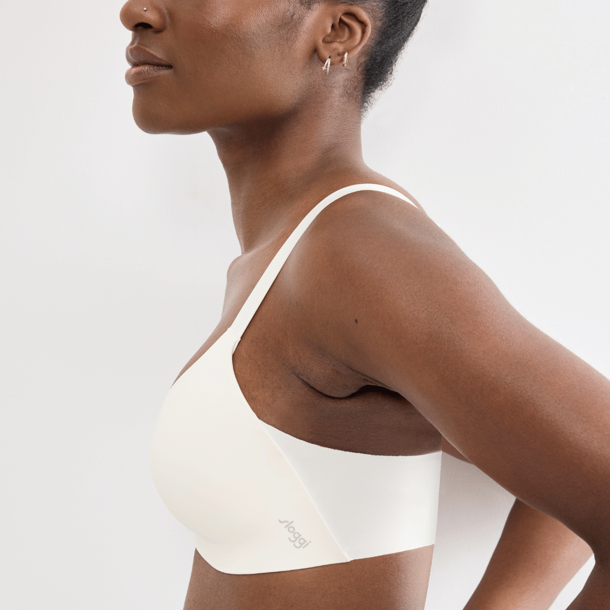 Sloggi Zero Feel 2.0 The Up BH uden bøjle, hvid - 10228521 - 00GZ - Silk White