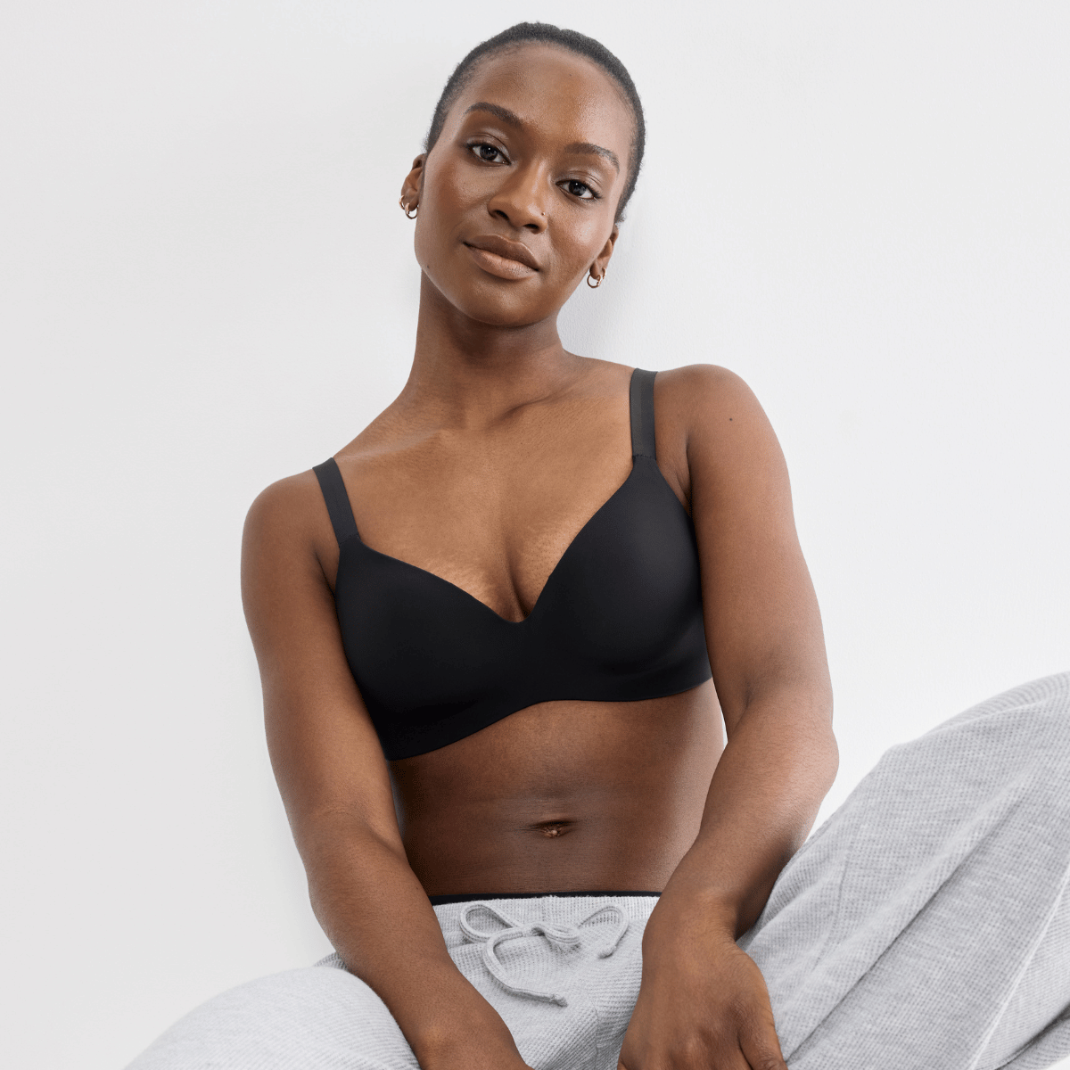 Sloggi Zero Feel 2.0 The Up BH uden bøjle, sort - 10228521 - 0004 - Black