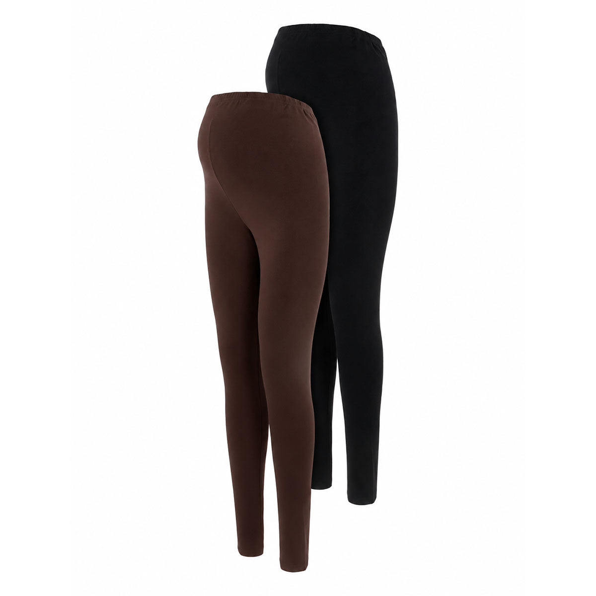 Mamalicious MLemma 2-pak graviditetsleggings, multi - 20016844 - Black/hot Fudge - Black/hot Fudge