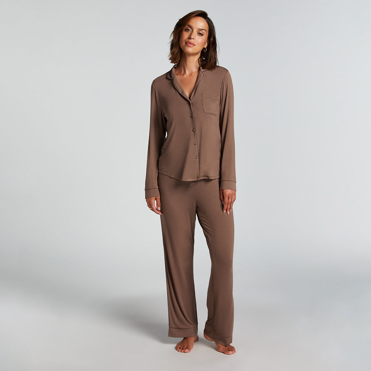 Hunkemöller Jersey Essential - Coffee Quartz - 206587-Coffee Quartz