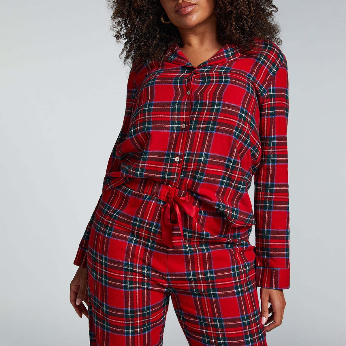 Hunkemöller Flannel Twill Check - Red Dahlia - 206652-Red Dahlia