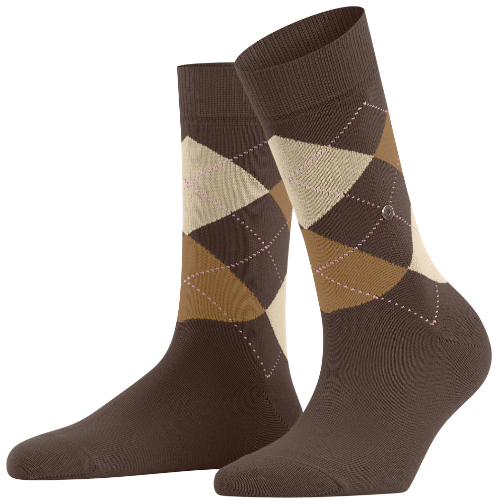 Burlington Queen ankelstrømper, brun - 22004 - 5890 - Clay