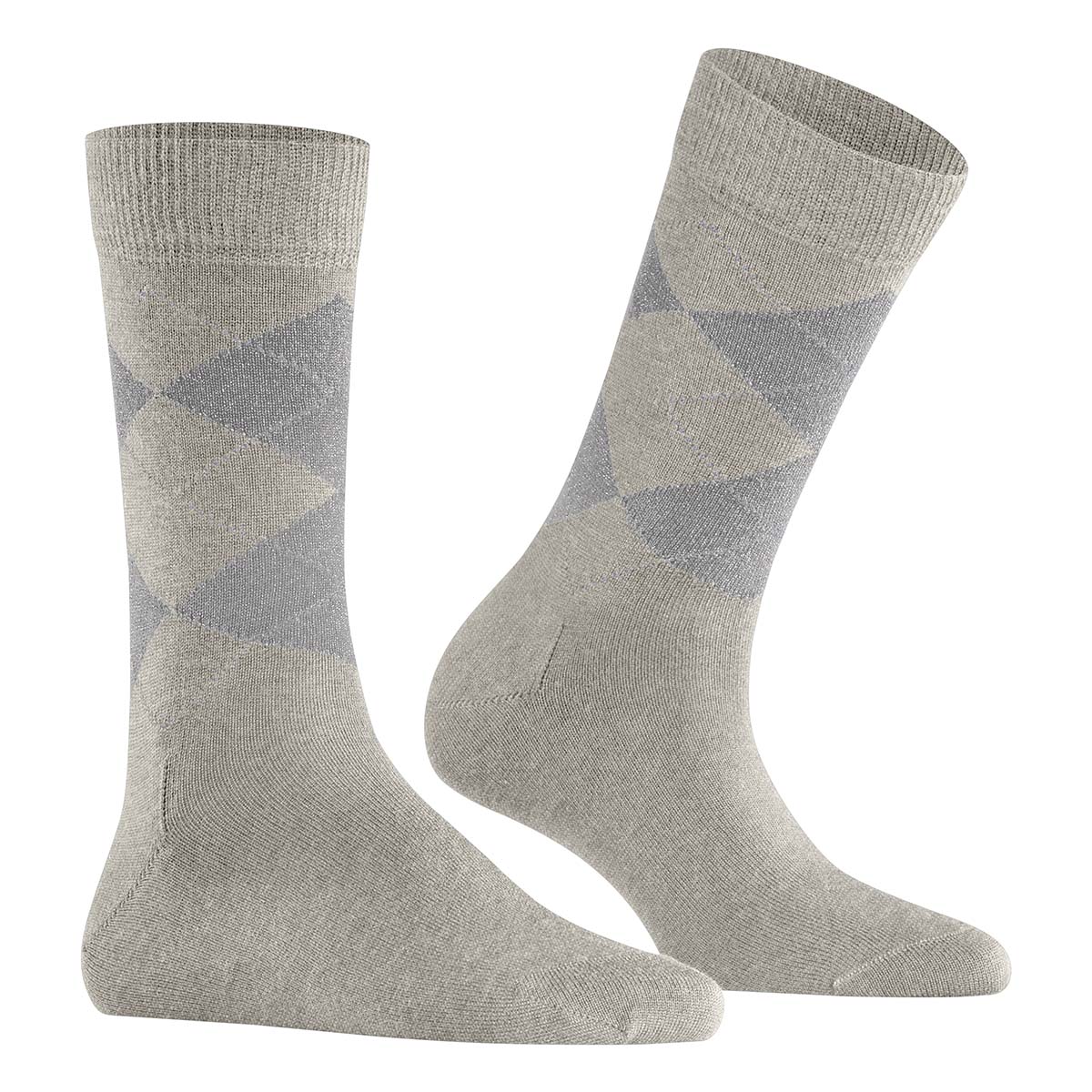Burlington Marylebone Glitter ankelstrømper, grå - 22182 - 3771 - Light Grey