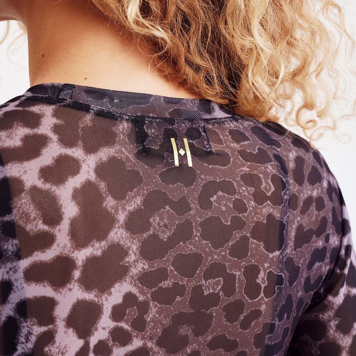 Hype The Detail bluse, leopard - 3-320-1400 - 9512 - Grey