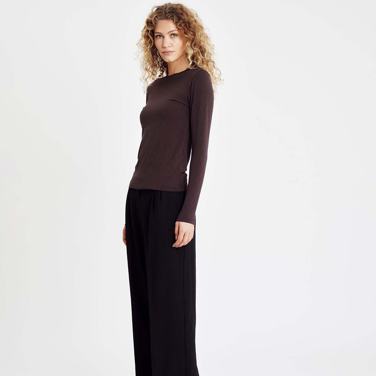 Hype The Detail bluse, brun - 3-600-14 - 89 - Brown
