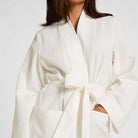Hunkemöller kimono, hvid - 302789 - HKM White - HKM White