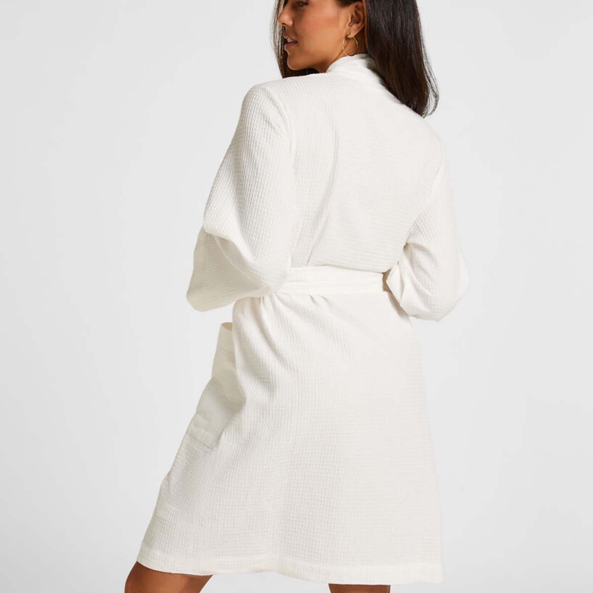Hunkemöller kimono, hvid - 302789 - HKM White - HKM White