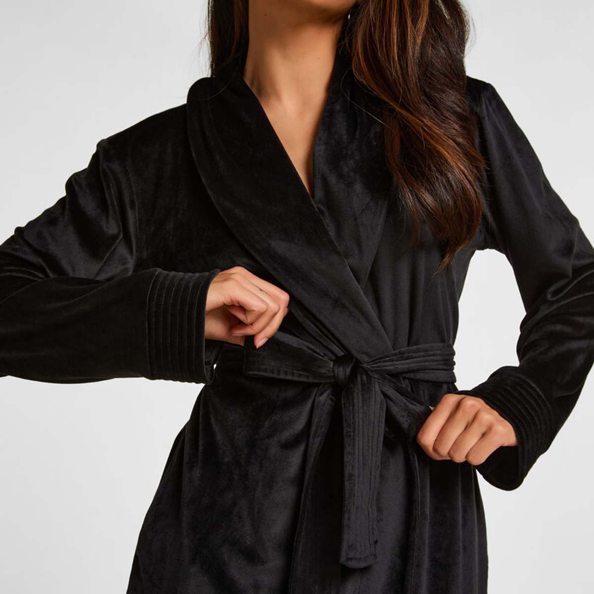 Hunkemöller kåbe, sort - 302852 - Caviar - Caviar