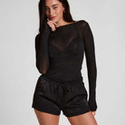 Hunkemöller Ayla shorts, sort - 306169 - Caviar - Caviar