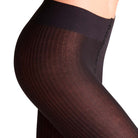 Falke Family Rib strømpebukser, sort - 48490 - 3000 - Black