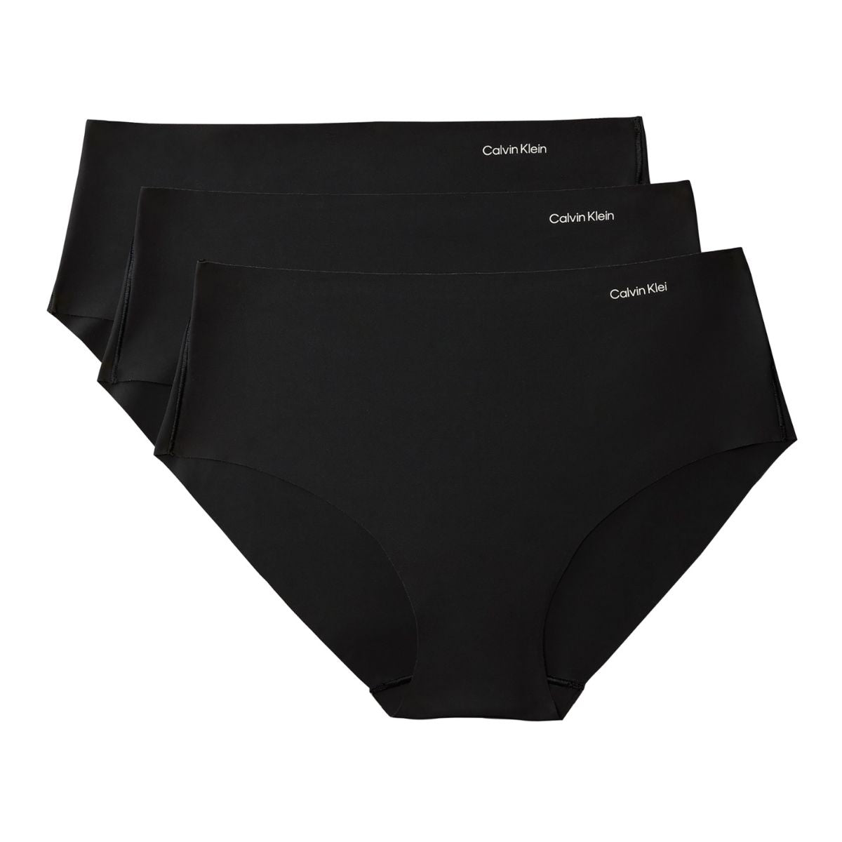 Calvin Klein Invisibles Microfibe 3-pak hipster trusse, sort - LV00QD5417 - UB1 - Black/black/black