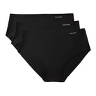 Calvin Klein Invisibles Microfibe 3-pak hipster trusse, sort - LV00QD5417 - UB1 - Black/black/black