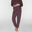 CCDK Johanne natbukser, lilla - 60130 - 3046 - Fudge Stripe