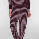 CCDK Johanne natbukser, lilla - 60130 - 3046 - Fudge Stripe