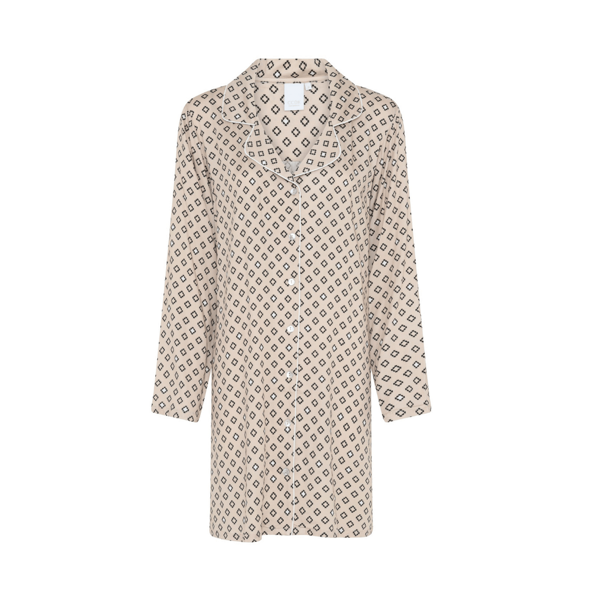 CCDK Josephine natkjole, beige - 60745 - 1036 - Cement AOP.