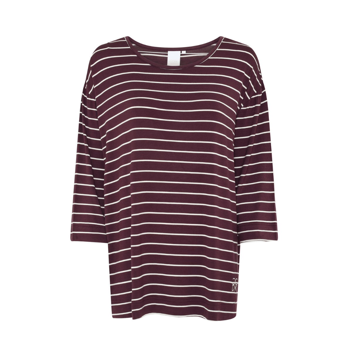 CCDK Janis nattrøje, lilla - 61422 - 3046 - Fudge Stripe