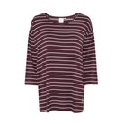 CCDK Janis nattrøje, lilla - 61422 - 3046 - Fudge Stripe