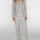 CCDK Helga pyjamas, creme - 62060 - 9019 - Grey Melange Check