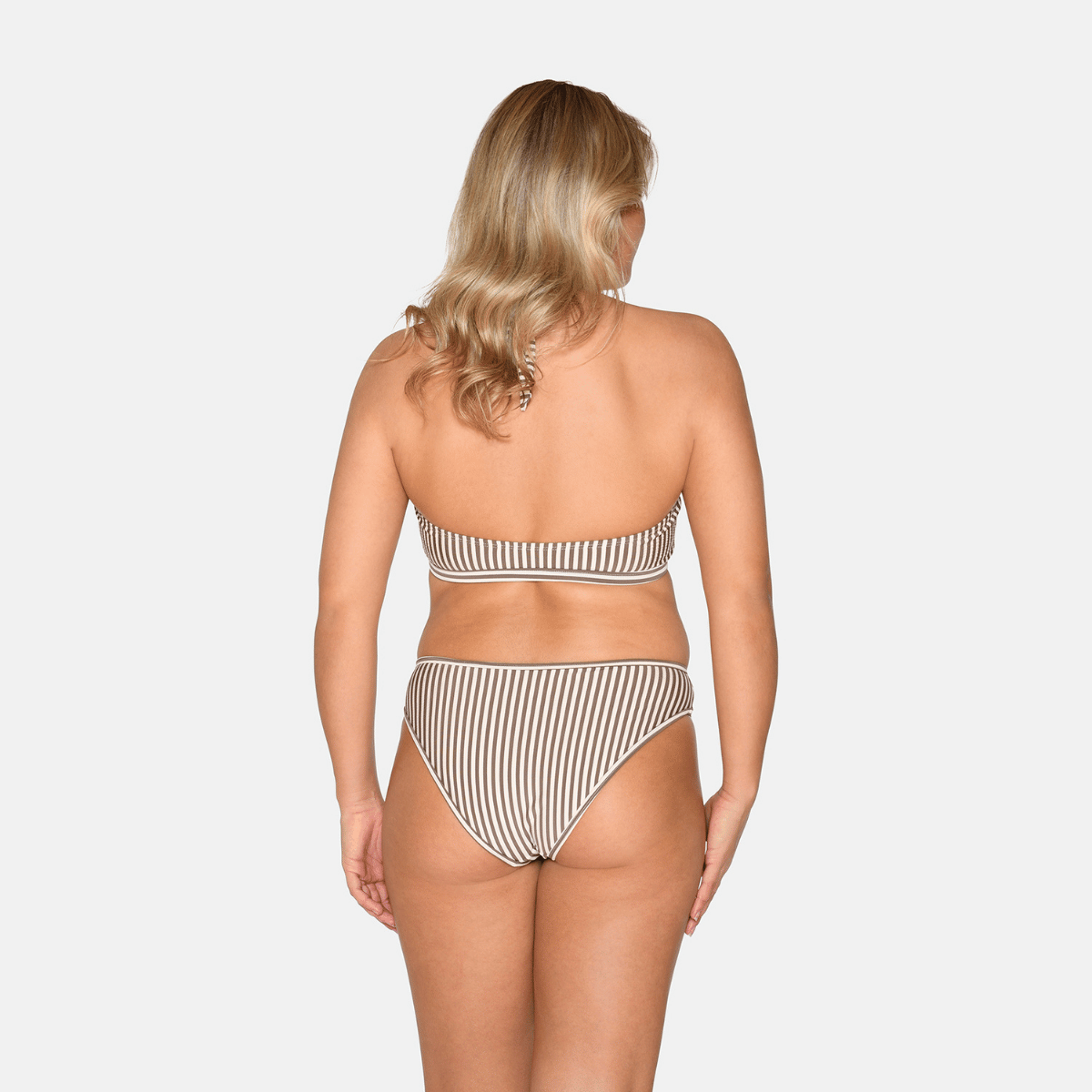 CCDK Britt bikini top uden bøjle, beige - 65065 - 8032 - Chocolate Chip Stripe