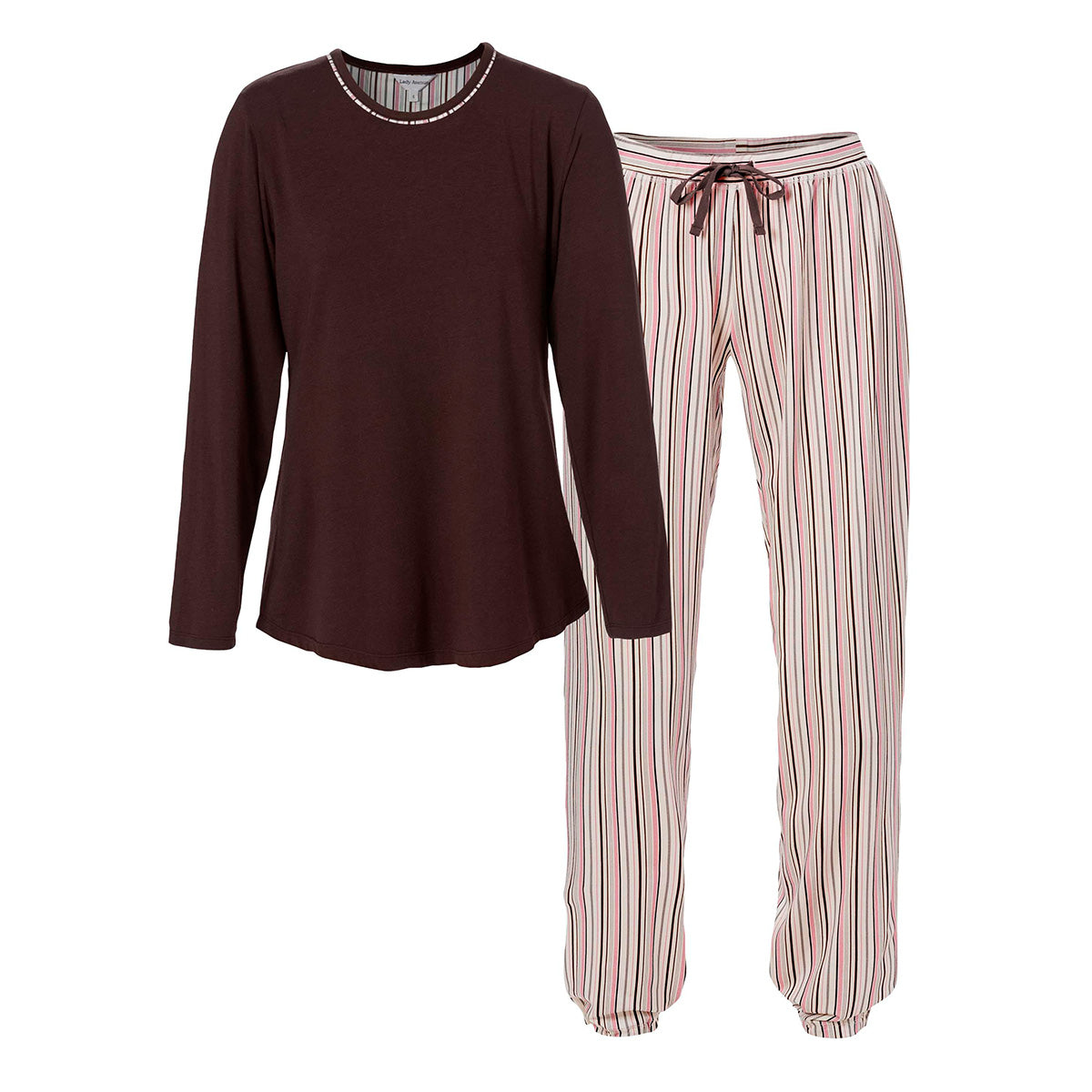 Lady Avenue Bamboo pyjamas, brun - 66721 - 2900 - Brown