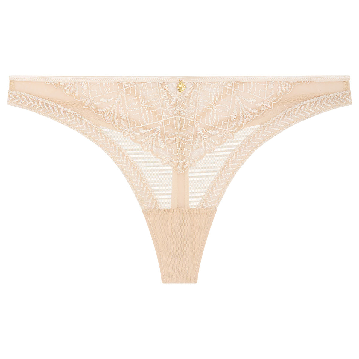 Aubade Iconic Calypso tanga trusse, creme - 6C26 - DUNN - Dune