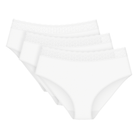 Triumph Feel Of Modal 3-Pack midi trusse, hvid - 10214888 - 0003 - White