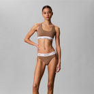 Calvin Klein Icon g-streng, brun - LV00QF8518 - QPS - Soft Mocha