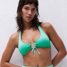 Chantelle Pulp Swim bikini top uden bøjle, grøn - C12VQA - C78 - Lagoon Tie And Dye
