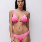 Chantelle Pulp Swim bikini top uden bøjle, pink - C12VQF - C77 - Pink Tie And Dye
