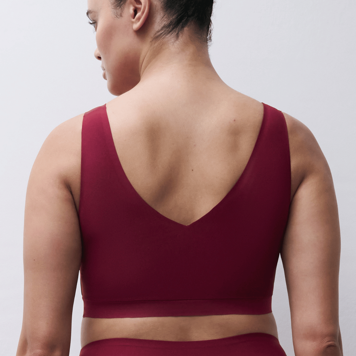 Chantelle SoftStretch BH top, rød - C16A10 - 020 - Red Raspberry / Sedona