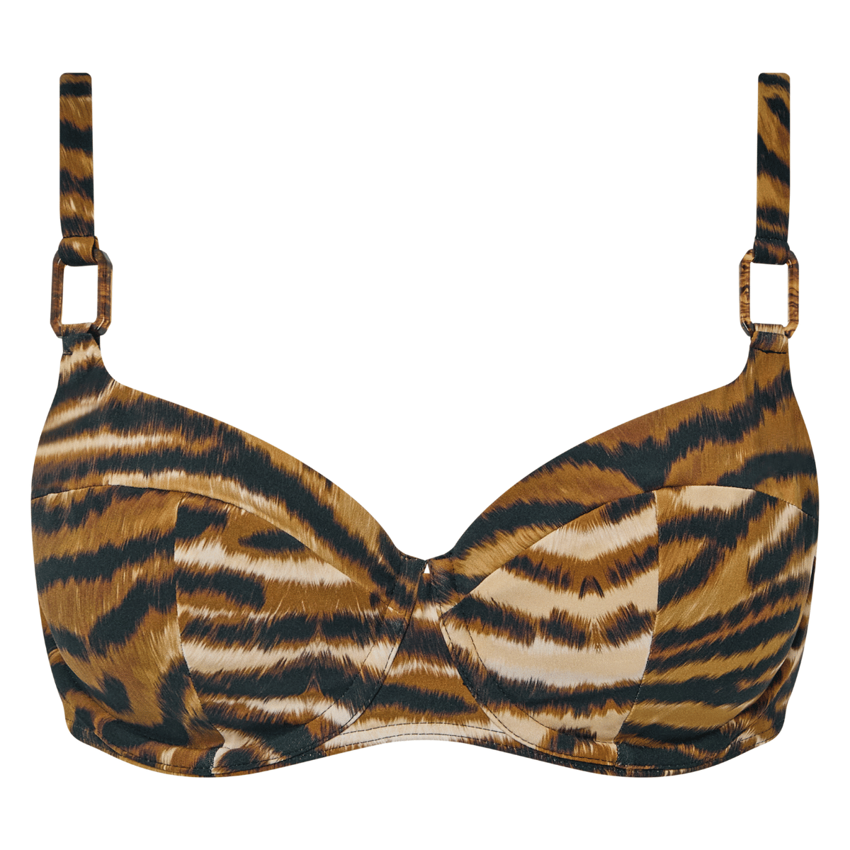 Chantelle Vita bikini top med bøjle, brun - C1A7M0 - C86 - Tiger