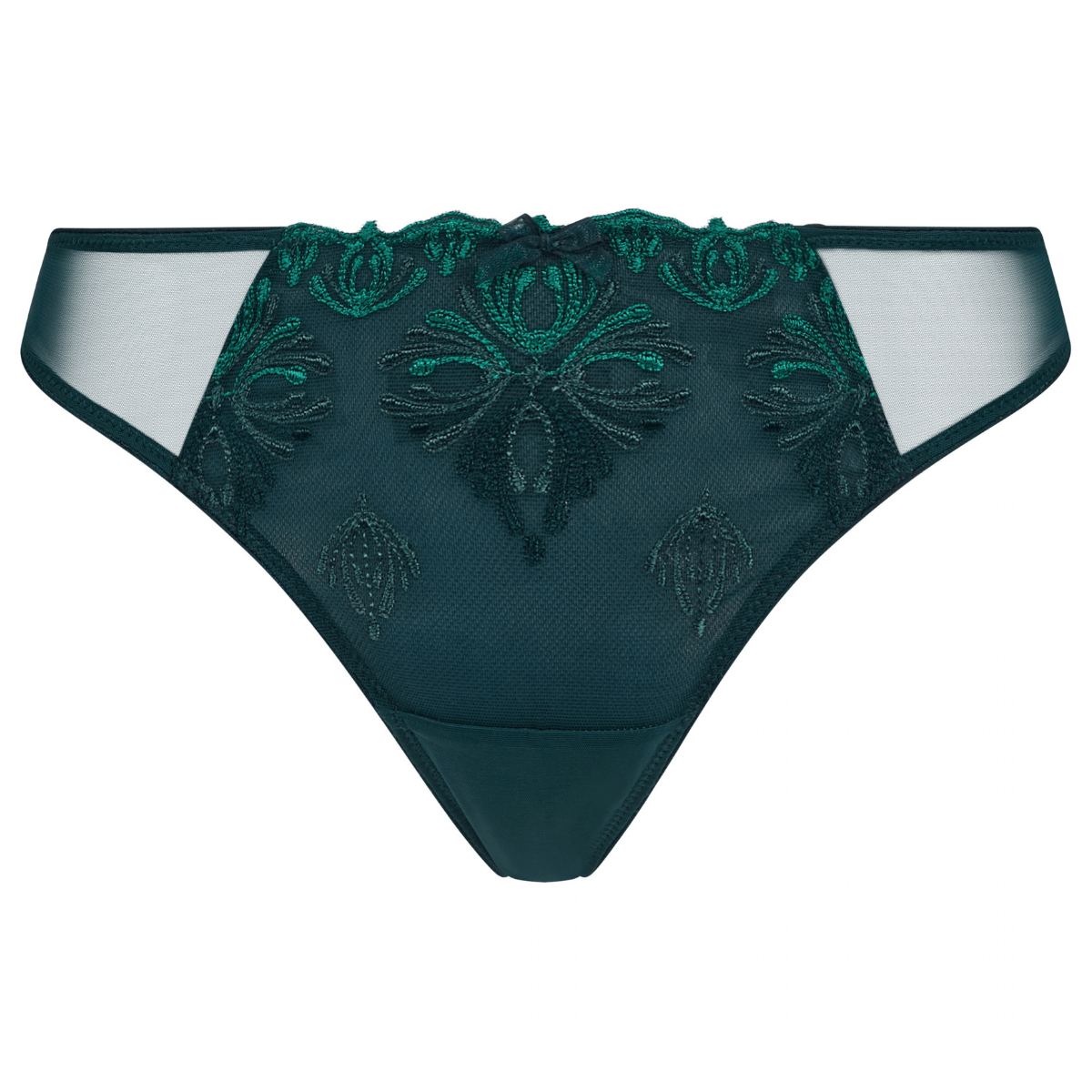 Chantelle Champs Elysées tanga trusse, grøn - C26090 - B13 - Eden Green Multico