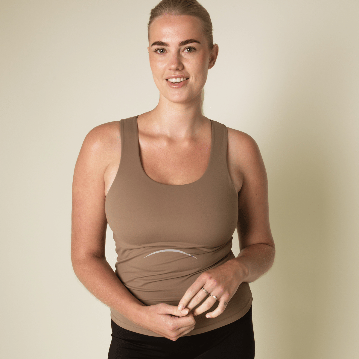 Copenhagen Cartel Balance top, brun - 164401 - HAZEL - Hazel