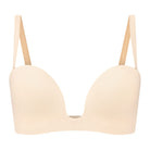Bye Bra Deep stropløs plunge-BH, beige - LBDPSB - Beige - Beige