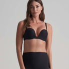 Bye Bra Deep stropløs plunge-BH, sort - LBDPSB - Black - Black