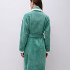 Femilet Ruby morgenkåbe, grøn - FN1AW5 - F02 - Oil Blue