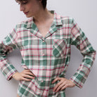 Femilet Heat Heat natskjorte, grøn - FN3820 - F09 - Blue Surf Checks