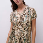 Femilet Loraine natkjole, multi - FNALW0 - D88 - Reptile Print