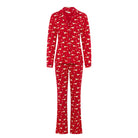 Lascana X-Mas pyjamas, rød - GD-82-50 - red aop - Red AOP