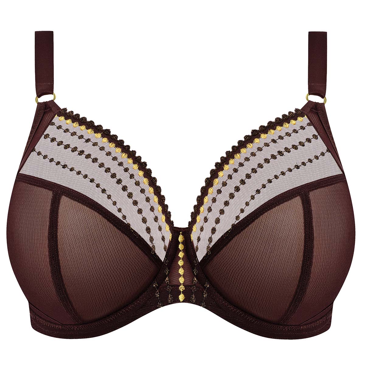Elomi Matilda plunge BH, brun - EL8900 - GOR - Gold Rush