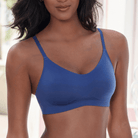 Lascana Nuance Perfect Basics bralette BH, blå - SO-212-BR - jeansblue - Jeans Blue