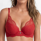 Lascana Nuance Vivianna push-up BH, rød - VA-66-PB - red - Red